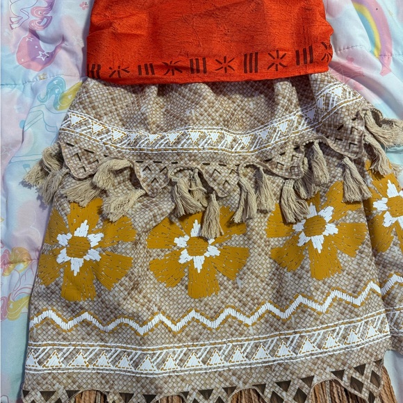Disney Orange and Brown Dress with Tribal Patterns - Picture 4 of 4